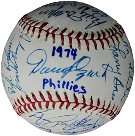 1974 Phillies Csapat Dedikált (25 aláírás) Spalding ONL Baseball - Dedikált Baseball