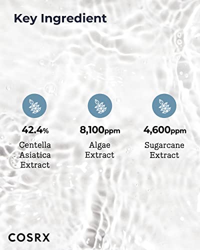 COSRX Hydrium hidratálja bőrt, Aqua Nyugtató Ampulla | 40ml/1.35 fl.oz | hidratálja bőrt, Asiatica (Cica) 42% Könnyű Arc