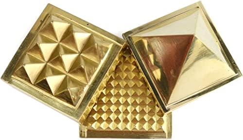 Képzeld el, Mart Tiszta Sárgaréz Bár Piramis 3 Réteg Méret 1 inch 91 Piramisok a Vastu Feng Shui Piramis (Szín : Arany) Csomag
