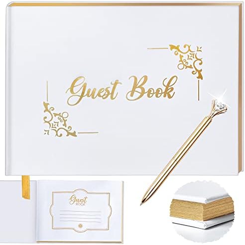 Esküvői vendégkönyv Esküvői Vendégkönyv Arany Toll, vendégkönyv Esküvői Arany Bélyegzés, lánybúcsú Vendég Könyv Arany Papír