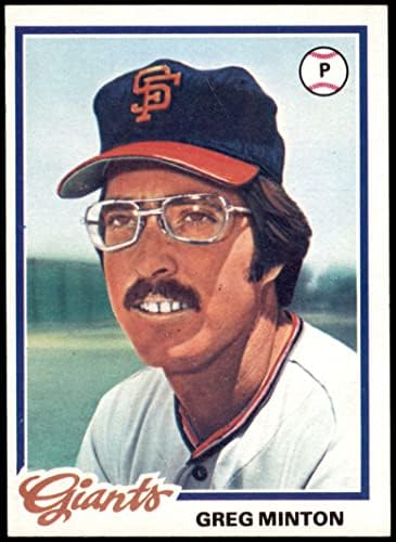 1978 Topps 312 Greg Minton San Francisco Giants (Baseball Kártya) EX Óriások