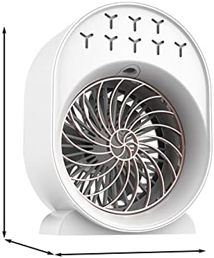 Hordozható Légkondicionáló, 3 Sebesség Néma Hordozható Ac LED Mini Ventilátor USB Feltölthető Asztal hűtőventilátor Csendes
