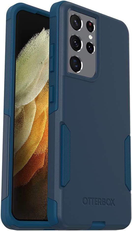 OtterBox Commuter Sorozat tok Samsung Galaxy S21 Ultra 5G (Csak) - Nem Kiskereskedelmi Csomagolás - Egyedi Módon (Kék)