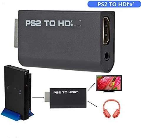 n/a Hordozható PS2-HDMI 480i/480p/576i Audio Video Átalakító 3,5 mm Kimenet Támogatja az Összes Megjelenítési Módok (Szín
