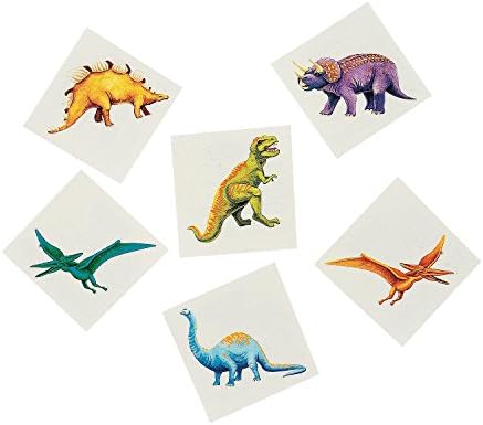 Szórakoztató Express Cool Dinoszaurusz Tetoválás (6 Tucat)