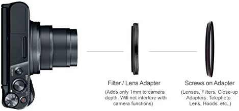 Új 2.2 X nagyfelbontású Telefotó Konverziós Objektív Canon PowerShot SX740 HS (magában Foglalja a Lencse Adapterrel)