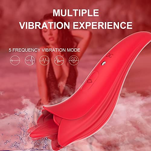 Klitorisz Stimulátor Szex-Játék a Nők 5 Módok Rezgés 5 Módok Nyelve Nyalja Csikló Újratölthető Vízálló Felnőtt Szexuális