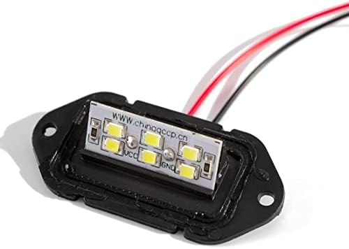 AUTOMAJOR 2db LED Külső Rendszámtábla Lámpa 12V IP67 - Udvariasság Szuper Fényerő 6db 6500K Hűvös Hang SMD-Dióda - Csere