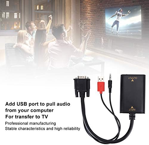 DAUERHAFT Videó Átalakító, USB Video Converter ABS Teljes Átalakítani Tökéletes az Adatok Monitoring Központ