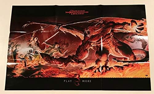 Dungeons & Dragons 2003 Játssz Több olyan Promóciós Plakát Jön Hajtogatott HASZNÁLT 24 X 36