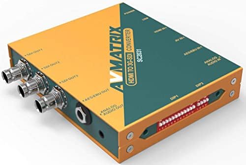 AVMATRIX SC2031 HDMI, hogy 3G-SDI Méretezés Átalakító, Fel/Le Méretezés Frame Rate Átalakítás, EAES/EBU vagy Analóg Audio