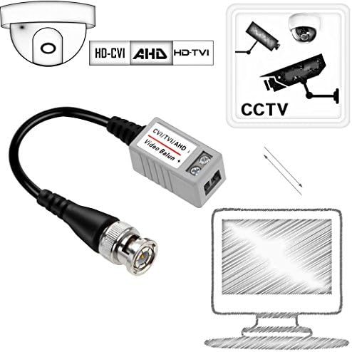BeElion(TM) 5Pairs 10DB Passzív CCTV Keresztül Sodrott HD BNC Video Balun Adó Készülék a CVI/TVI/AHD CCTV Megfigyelő Kamera