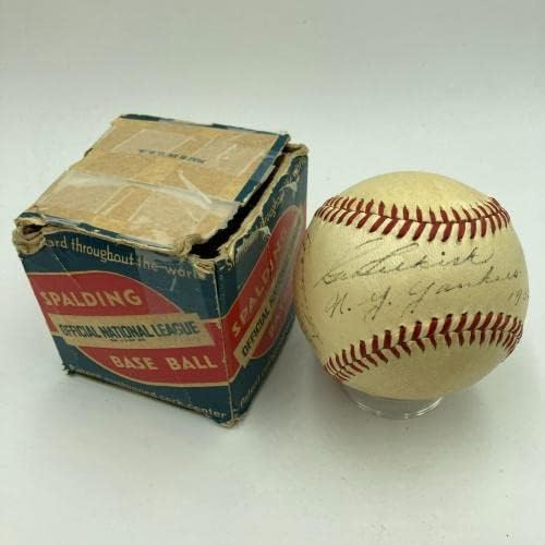 George Selkirk NY Yankees 1932-42 Egyetlen Dedikált Baseball SZÖVETSÉG COA RITKA - Dedikált Baseball
