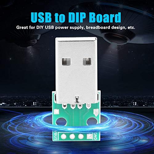 Walfront USB Breakout Board Mini USB Adapter DIP Testület 10db USB-A Típusú Férfi Plug DIP Átalakító Testület 4 Csapok DIP