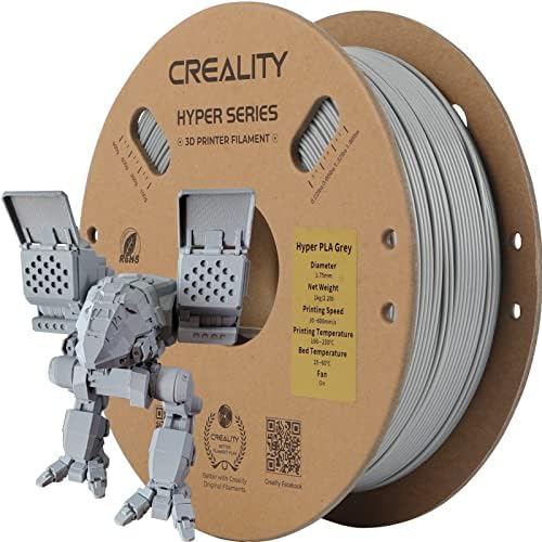 Creality PLA Végtelen Pro, Hyper PLA Nagy Sebességű 3D-s Nyomtató Szálban, 1.75 mm, Szürke Nyomtatási Szálban, 1kg(2.2 kg)/Spool,