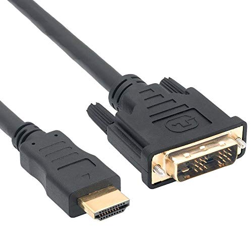 MMOBIEL DVI-HDMI Adapter Kábel, Aranyozott Csatlakozók Támogatja az Összes Nagy felbontású LCD, illetve Led Monitor (6 ft