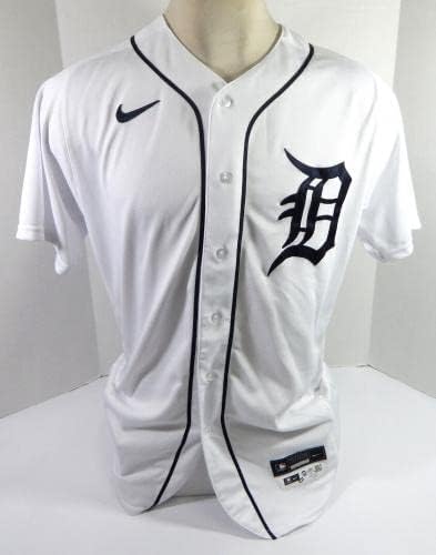 2021 Detroit Tigers Beau Burrows 37 Játék Kiadott Pos Használt Fehér Jersey 44 188 - a Játékban Használt MLB Mezek