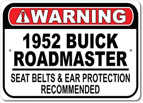 1952-ben 52 hengeres Buick roadmaster biztonsági Öv Ajánlott Gyors Autó Alá, Fém Garázs Tábla, Fali Dekor, GM Autó Jel -