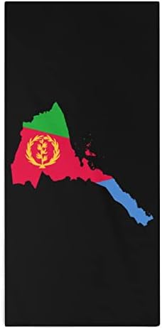 Eritrea Zászló Térkép kéztörlő Arc, Test Törlőruhát Puha Törülköző, Aranyos Nyomtatott Fürdőszoba, Konyha Hotel Mindennapi