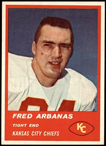 1963 Fleer 50 Fred Arbanas Kansas City Chiefs (Foci Kártya) NM Chiefs Michigan St