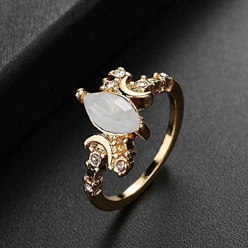 Trükk Pailin (Arany) Természetes Holdkő 925 Ezüst Gyűrű Férfiak Nők Ékszer, Drágakő Esküvői (7)
