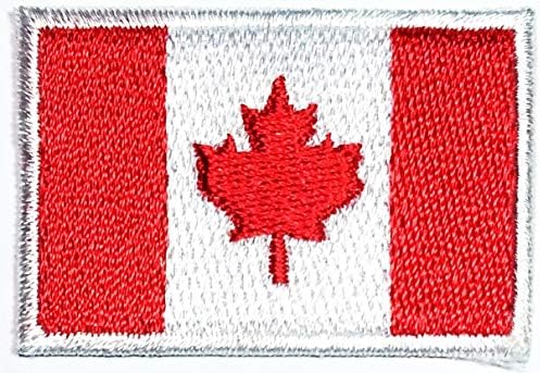 Umama Patch 3 Mini Flag 1.1X1.6 Kanadai Zászló Hímzett Javítás Katonai Taktikai Kanadai Zászló Jelkép Egységes Varrni Vas