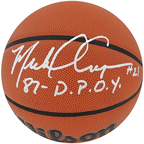 Michael Cooper Aláírás Wilson Beltéri/Kültéri NBA Kosárlabda w/87 NBA DPOY - Dedikált Kosárlabda