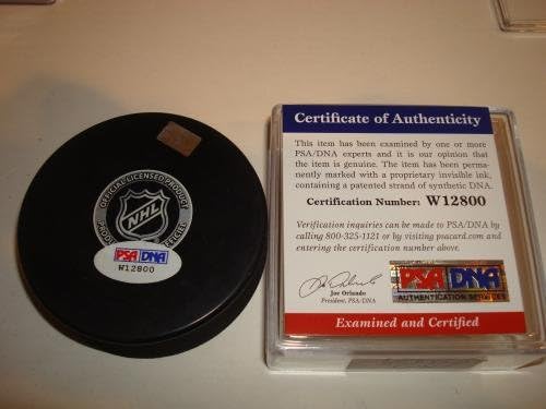 Lars Eller Aláírt Montreal Canadiens Jégkorong PSA/DNS-COA Aláírt egy - Dedikált NHL Korong