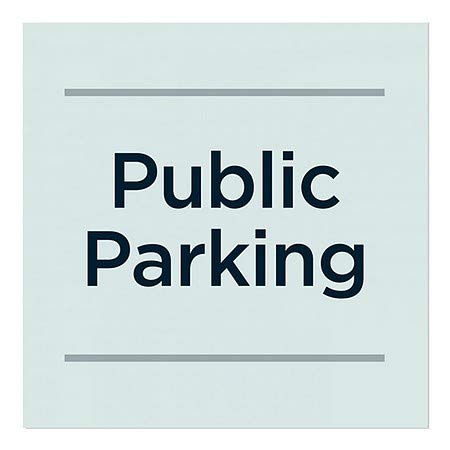 CGSignLab | Nyilvános Parkolás -Alapvető Teal Ablak Ragaszkodnak | 24x24