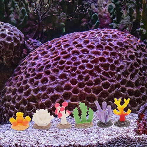 PATKAW Terrárium Hüllő 6db Korall-Ág Szobor Táblázat Korall Figura Gyanta Akváriumi Növények, a Víz alatti Tengeri Növények