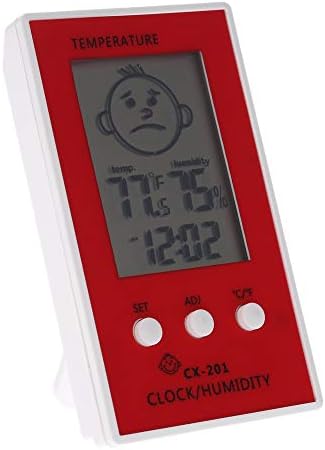 Szoba Hőmérő Hordozható Digitális Hőmérő Páratartalommérő Óra, Hőmérséklet, Páratartalom Teszter Időjárás Állomás °C / °F