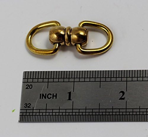CHENGYIDA 4-PACK Tömör Réz Slide-D-Gyűrű Doube-D-Gyűrű Utáni Pénztárca Lánc-Accessary (2db S 2db L)