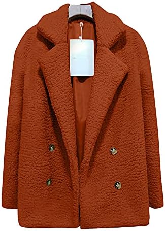 PRDECEXLU Elegáns, Hosszú Ujjú Kabát Női Plus Size Labdarúgó Esik Kényelem egyszínű Kabát Hajtókáját Vastag Szuper
