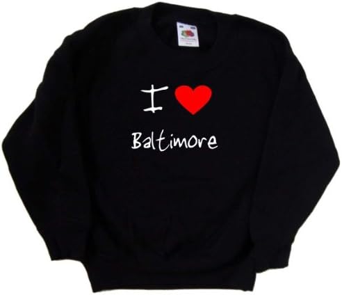 Én Szerelmes Szív Baltimore Fekete Pulóver