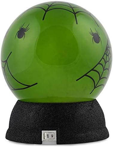Raz 4019116 Pókháló Világító Gömb, 6 cm, Zöld