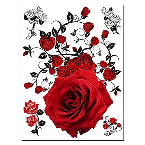 Supperb® Ideiglenes Tetoválás - Piros Rózsák (8 x 6 cm)