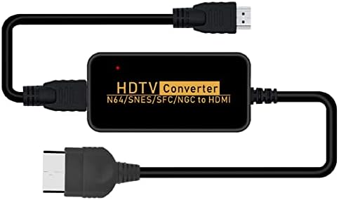 Uwayor N64-HDMI Átalakító HDMI Kábel N64 / SNES/Gamecube/SFC pedig NGC, HD Link Kábel N64 Támogatja a 16:9 vagy 4:3 Átalakítani,
