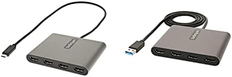 StarTech.com USB-C 4-HDMI Adaptert,& .com USB 3.0 4X HDMI Adapter