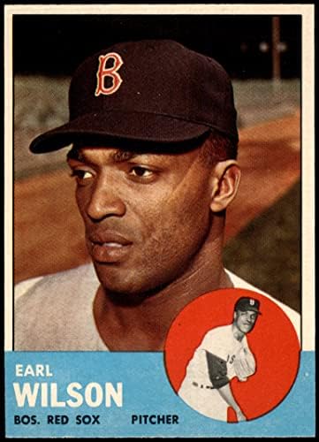 1963 Topps 76 Earl Wilson Boston Red Sox (Baseball Kártya) NM Red Sox