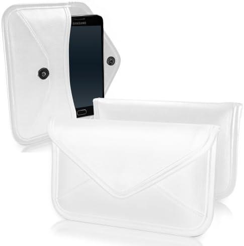 BoxWave Esetében LG K8S (a bíróság által BoxWave) - Elite Leather Messenger, Táska, műbőr tok Boríték Design LG K8S - Fehér