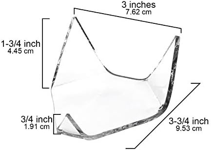 OnFireGuy 3 inch Háromszög Kijelző Állni Geodes Rock Ásványi Achát Fosszilis Korall-sor 3