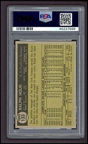 1961 Topps 133 Ralph Houk New York Yankees (Baseball Kártya) PSA a PSA 6.00 Yankees