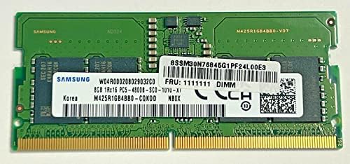 Samsung 8GB DDR5 4800 MHz-PC5-38400 SODIMM Laptop Memória RAM (M425R1GB4BB0) OEM
