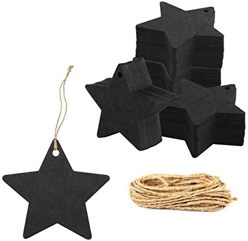 200 DB Fekete Kraft Csillag Papír Ajándék Kategória 100 Láb Természetes Juta Zsineg Húr, a Művészetek Kézműves Csomagolásán