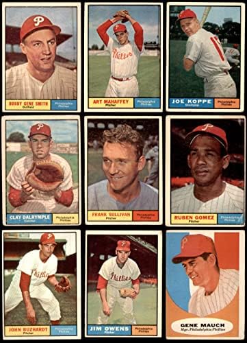 1961 Topps Philadelphia Phillies Közelében Csapat készen áll Philadelphia Phillies (Set) GD+ Phillies