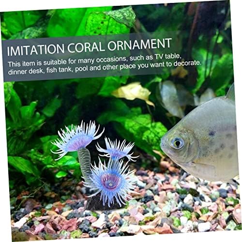 Ipetboom 3 db Kék Dekoráció Korall-Tengeren Fekvő Fa Díszítés Élethű Víz alatti Színes Növények Dekoráció Puha Szimuláció