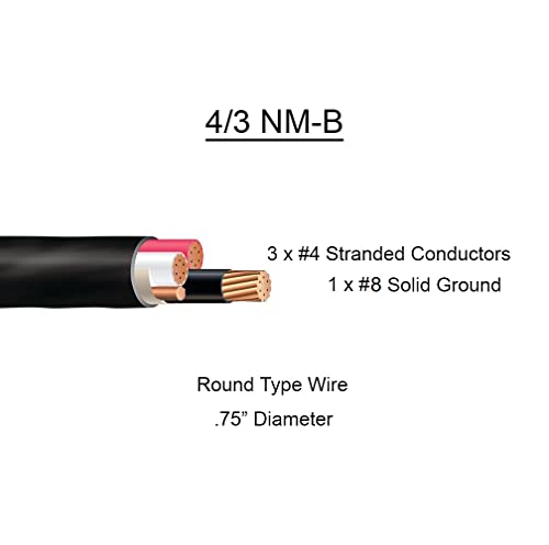 4/3 NM-B x 85' Nem-Fémes Elektromos Kábel
