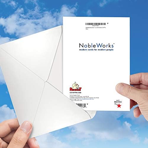 NobleWorks - 1 Köszönöm Kártya Tanárok, 5 x 7 Hüvelyk Boríték - Hála Notecard a Tanuló, Elismerését Iskolai Mentor, Coach
