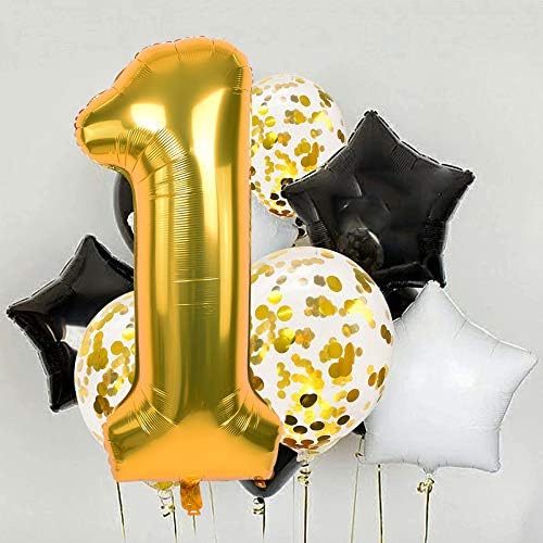 TONIFUL 40 Hüvelyk Arany Nagy számban Balloons0-9-Es,3-as Számjegy Héliumos Lufi,Fólia Mylar Nagy Szám, Ballonok, Szülinapi