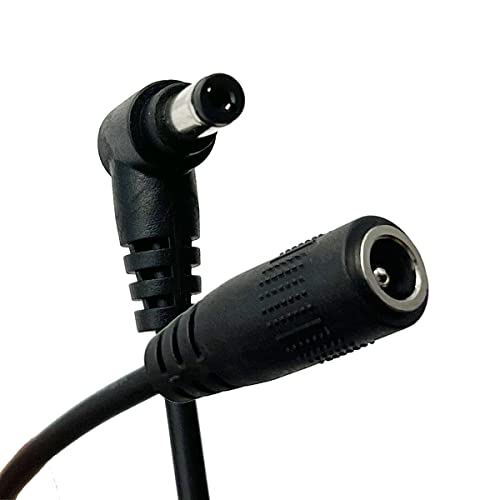 MMNNE 5,5 mm x 2.1 mm-es EGYENÁRAMÚ hálózati Hosszabbító kábel Kábel 3Pack Megfelelő Szögben Férfi-Nő, Biztonsági Kamera,